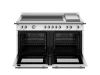 Bertazzoni HER125I2EXT2 Heritage 120cm Double Induction Top and Griddle Range Cooker in Stainless Steel