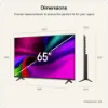 LG 65NU900B6LA.AEK 65" 4K UHD NANO AI Smart TV_dimensions