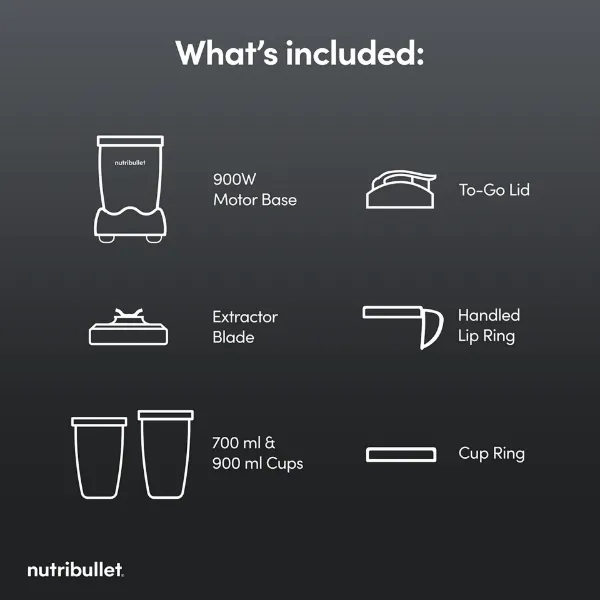 Nutribullet 02775 (NB-201) McLaren Mastercard F1 Team 900 Series 6-Piece Kit_contents 