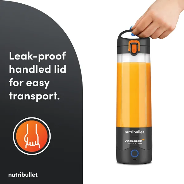 Nutribullet 02777 (NBG-200) McLaren Mastercard F1 Team Portable Blender - Grey_leak proof lid