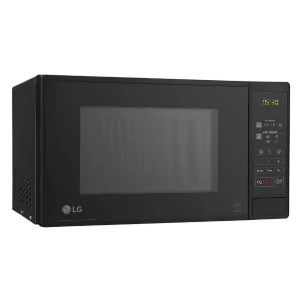 LG MS2042D 20 Litres Microwave - Black_angled view 2