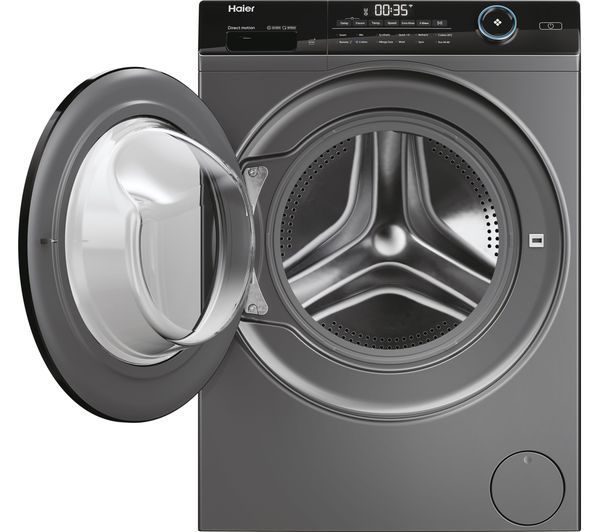 Haier HW90B14959S8U1UK I-Pro Series 5 WiFi-enabled 9 kg 1400 rpm Washing Machine - Anthracite_open