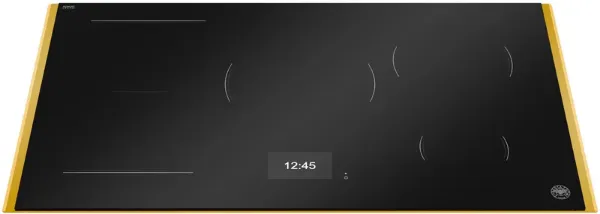 Bertazzoni P905I1M37GT Modern Series 90cm 5 Zone Induction Hob in Black with Gold Trim