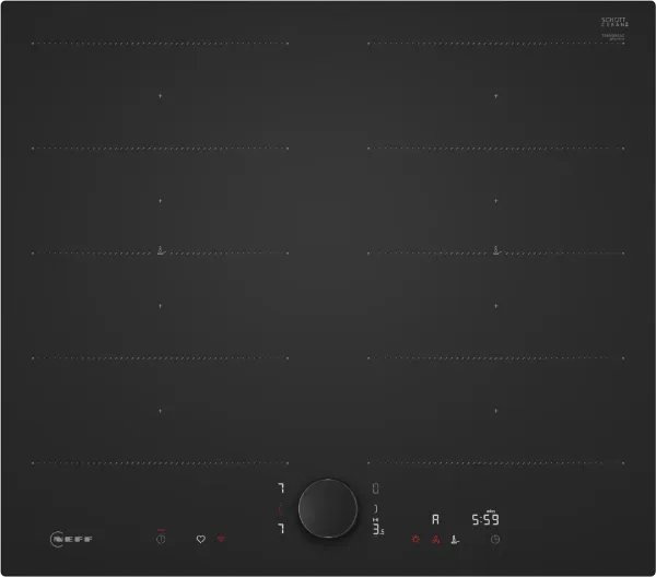 Neff T66NUX4A0 60cm Induction Hob in Matt Black