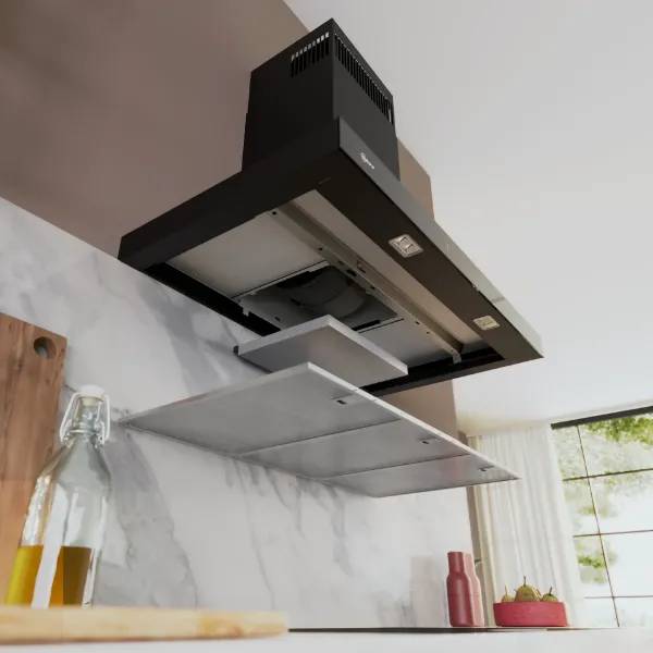 Neff D97BDN2S0B Wall-Mounted Cooker Hood in Matt Black 
