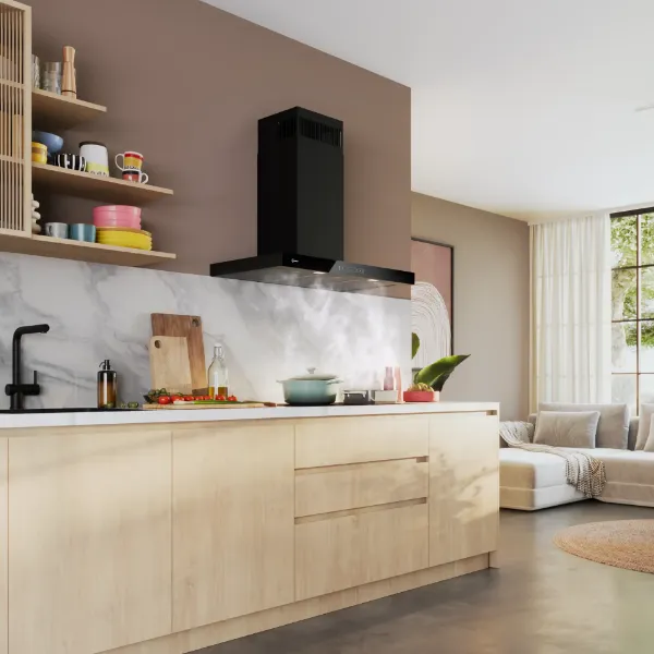 Neff D97BDN2S0B Wall-Mounted Cooker Hood in Matt Black 