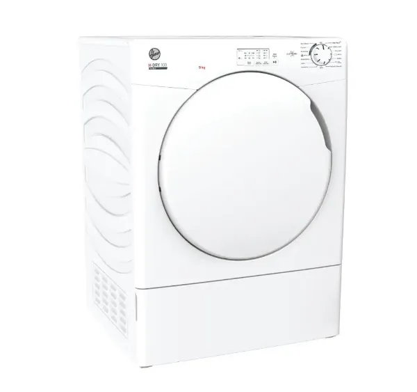 Hoover HLE V9LF-80 9kg Vented Tumble Dryer – WHITE _side