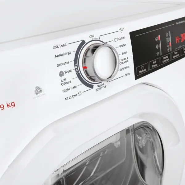 Hoover HRE C9TE-80 Condenser Tumble Dryer, 9kg, White, B Rated_detail