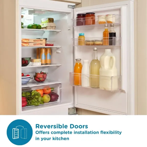 Sensis RFCMBI015450EW 54cm 50/50 Built InFrost Free Fridge Freezer - White_reversible doors