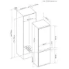 Sensis RFCMBI015450EW 54cm 50/50 Built InFrost Free Fridge Freezer - White_dimensions