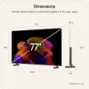 LG OLED77B6ELC.AEK 77" 4K OLED 4K Smart TV_dimensions