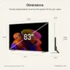 LG OLED83B6ELB.AEK 83" 4K OLED AI Smart TV_dimensions