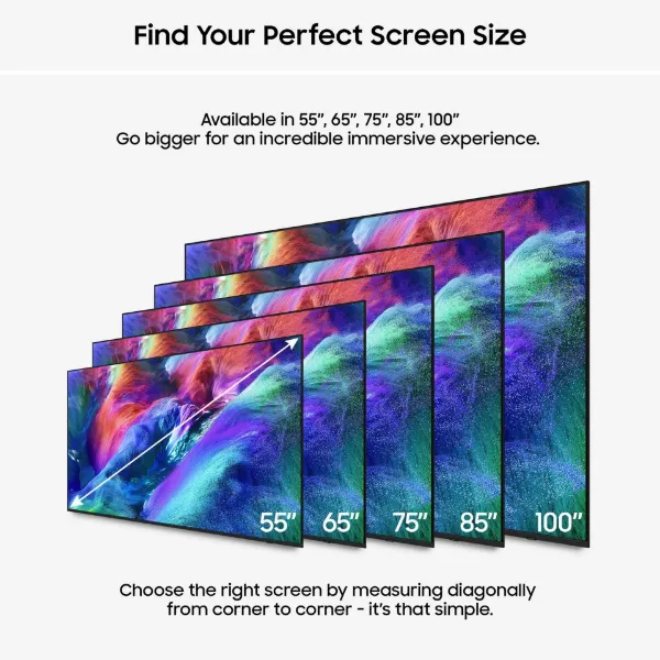 Samsung MRE75R85HAUXXU 75" 4K Micro RGB Vision AI Smart TV_screen size