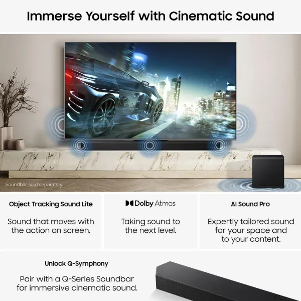 Samsung QE100QN80HUXXU 100" Neo QLED Vision AI Smart TV_sound