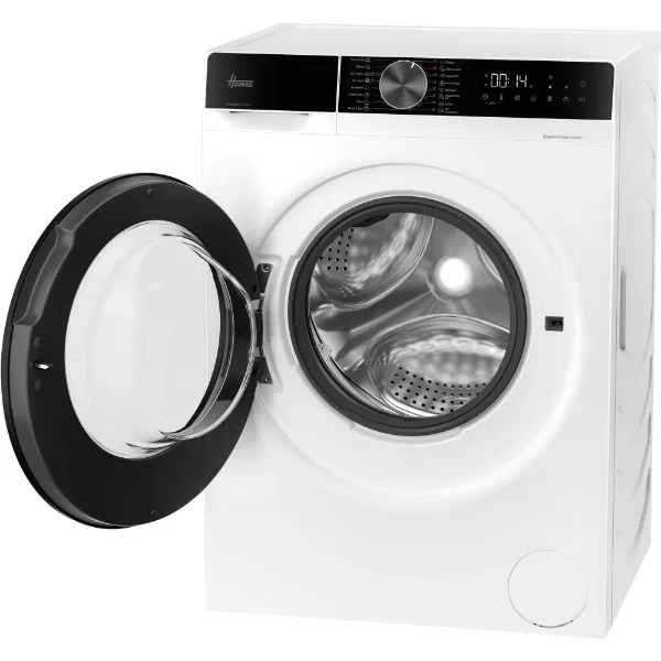 Hoover HGWD 485SB8C-80 Washer Dryer, 8kg/5kg, 1400 Spin, White, D Rate_open