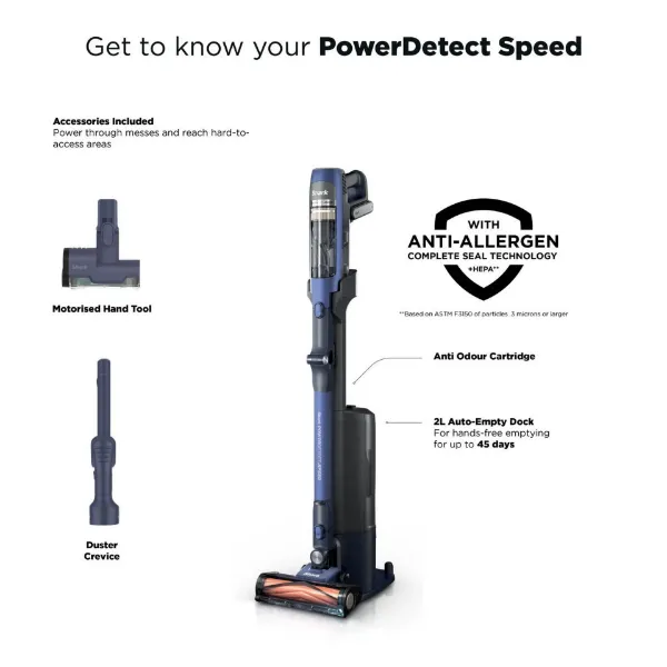 Shark IA3241UKT Phoenix AED Cordless Vacuum - Black_components