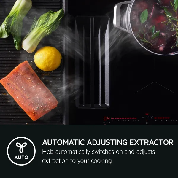 AEG TCH74B01CB 6000 70cm Induction Extractor Hob 