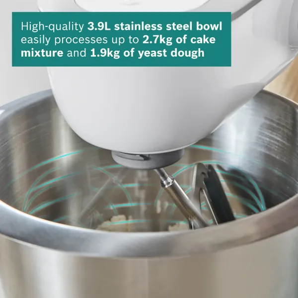Bosch MUM5XW49GB, Stand mixer with scale White_bowl