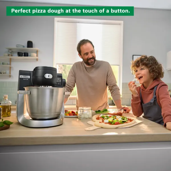 Bosch MUMS6ZM00G, Kitchen machine with scale Jet black matt_pizza