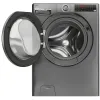 Hoover H3WPS486TMRR6-80 H-Wash 350 8kg 1400rpm A Rated Freestanding Washing Machine - Graphite_open
