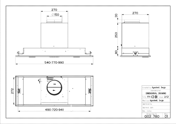 Faber Victory 2.0 99cm Integrated Cooker Hood_diagram