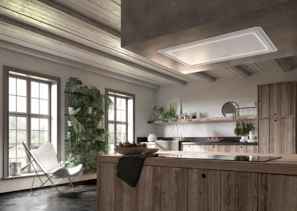 Faber High-Light 2.0 KL X 91cm White Ceiling Cooker Hood_installed