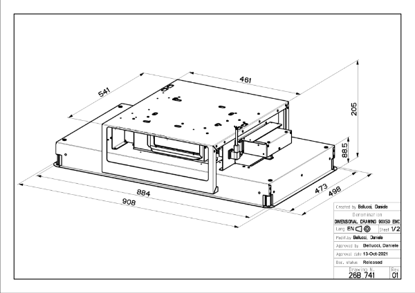 Faber High-Light 2.0 KL X 91cm Black Ceiling Cooker Hood_diagram