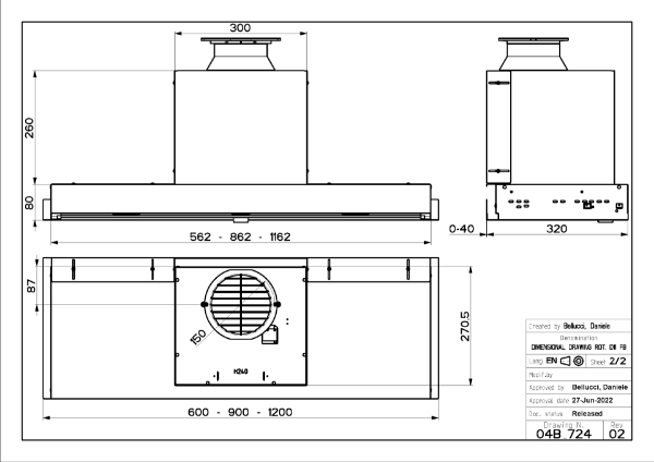 Faber In-Nova Smart Plus A90 90cm Integrated Cooker Hood_diagram