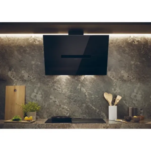 Haier HADG9CBS4BWIFI ID Link Cooker Hood - Wall Mounted - Black - 90cm_wall