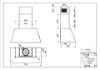 Faber Chloé EV8P A70 70cm Old Brass Wall Mounted Cooker Hood_diagram