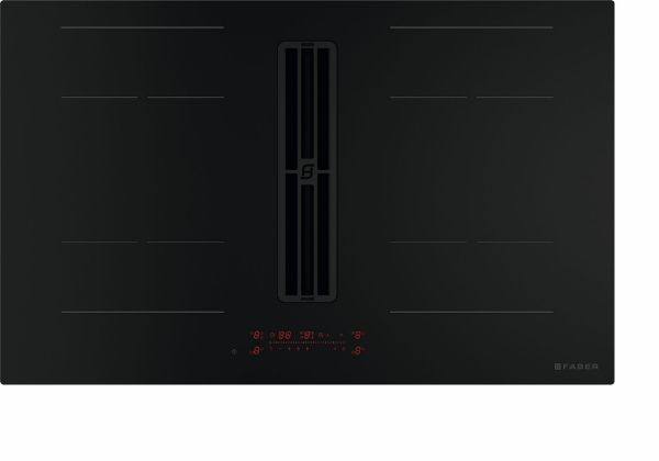 Faber Galileo Phantom F830 Recirculating Only Matt Black Venting Induction Hob_zones