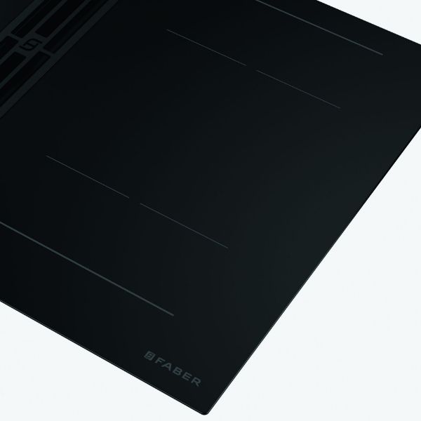 Faber Galileo XL A830 Recirculating Only Matt Black Vented Induction Hob_corner