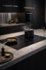 Faber Galileo XL A830 Recirculating Only Matt Black Vented Induction Hob_installed