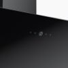 Faber Shadow 60cm Black Glass Wall Mounted Angled Cooker Hood_controls