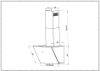 Faber Shadow 90cm Black Glass Wall Mounted Angled Cooker Hood_dimensions