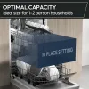 Hoover HDIH 2T1047-80 H-Dish 700 Integrated Slimline Dishwasher - Silver - 10 Place Settings_optimal