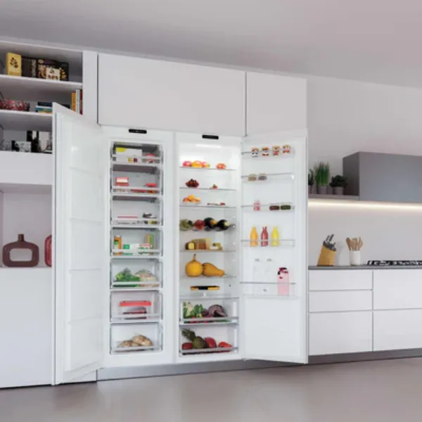 Hoover HOUS518EWK Upright Integrated Freezer - White - 204L_view