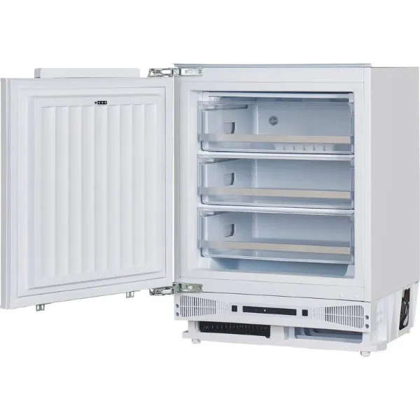 Hoover WCKUSE68EWK White Integrated Undercounter Freezer - 95L - E Energy_open