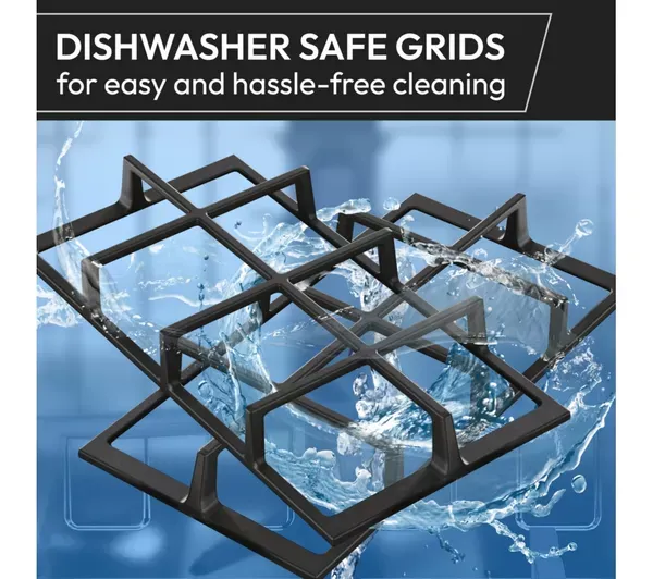 Hoover HVG6K3B 60 cm Gas Hob - Black_wash