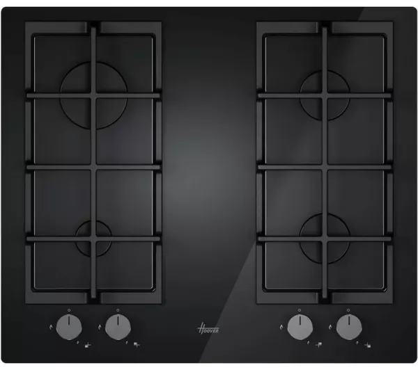 Hoover HVG6K3B 60 cm Gas Hob - Black_main