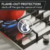 Hoover HHW6LK3X H-Hob 300 Gas Hob - Stainless Steel - 4 Burners_protection
