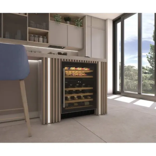 Hoover HWCB 60 UK/N H-Wine 700 Wine Cooler - Black - 46 Bottles_view
