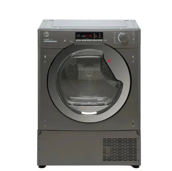 Hoover BATD H7A1TCER-80 - Anthracite & Chrome 7KG Integrated Heat Pump Tumble Dryer - WiFi Connected - A+ Energy Rating_main