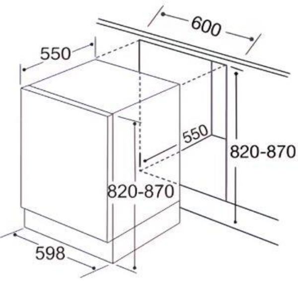 CDA CDI6210 Fully Integrated 60cm Dishwasher_BluePrint