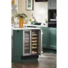 CDA CFWC624SS 60cm Freestanding Undercounter Dual Zone Wine Cooler_Installed Kitchen View