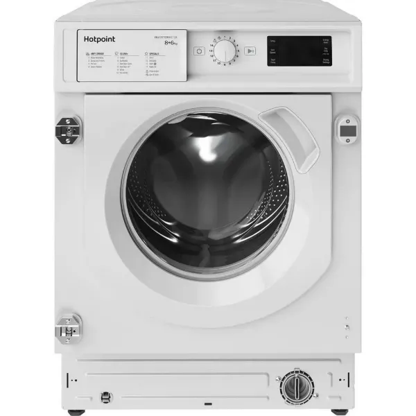 Hotpoint BIWDHG861485 8kg/6kg 1400 Spin Integrated Washer Dryer - White_front