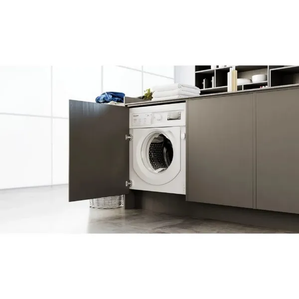 Hotpoint BIWDHG861485 8kg/6kg 1400 Spin Integrated Washer Dryer - White_room view