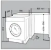 Hotpoint BIWDHG861485 8kg/6kg 1400 Spin Integrated Washer Dryer - White_dimensions