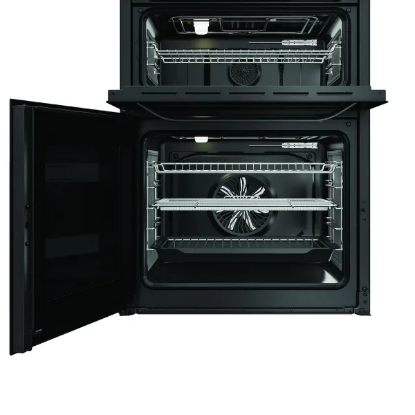 Hotpoint HDME6VDC2AB 60cm Double Oven Electric Cooker with Ceramic Hob - Black
