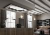 Pantheon IX A90 White Matt 90cm Ceiling Cooker Hood_installed